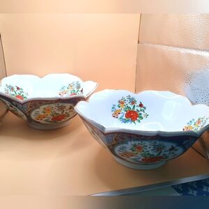 Vintage Imari ware Japanese bowls